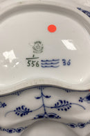 Royal Copenhagen Blue Fluted Half Lace Mussel dish No. 556