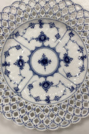 Royal Copenhagen Blue Fluted Full Lace with pierced edge Flat Plate No. 1/1099