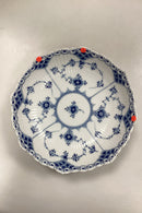 Royal Copenhagen Blue Fluted Half Lace Bowl on foot No. 511