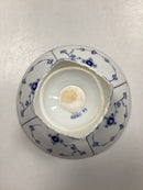 Royal Copenhagen Blue Fluted Half Lace bowl on high foot No. 710