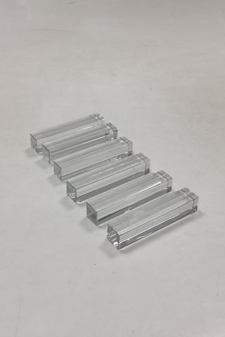 6 knife holders in Baccarat glass from France