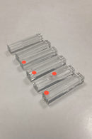 6 knife holders in Baccarat glass from France