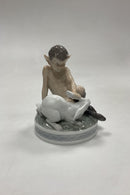 Royal Copenhagen Figur Faun med Kanin No. 439