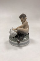 Royal Copenhagen Figur Faun med Kanin No. 439