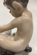 Royal Copenhagen Figur Faun med Kanin No. 439