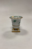 Herend Chinese Bouquet Grøn Vase/Bæger No. 6404/PSV
