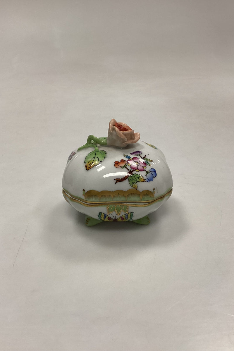 Herend Queen Victoria Grøn Bonbonniere No. 6179/V80