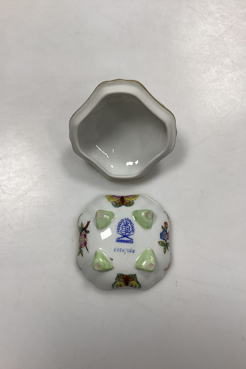 Herend Queen Victoria Grøn Bonbonniere No. 6179/V80