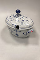 Royal Copenhagen Musselmalet Riflet oval terrin No. 214