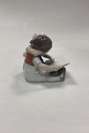 Royal Copenhagen Figur Læsende Børn No. 402