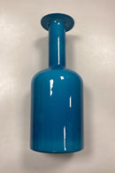 Holmegaard Kunstglas Turkis Vase af Otto Brauer