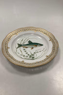 Sæt på 11 Royal Copenhagen Flora Danica Fisketallerkener No 3553 - Danam Antik