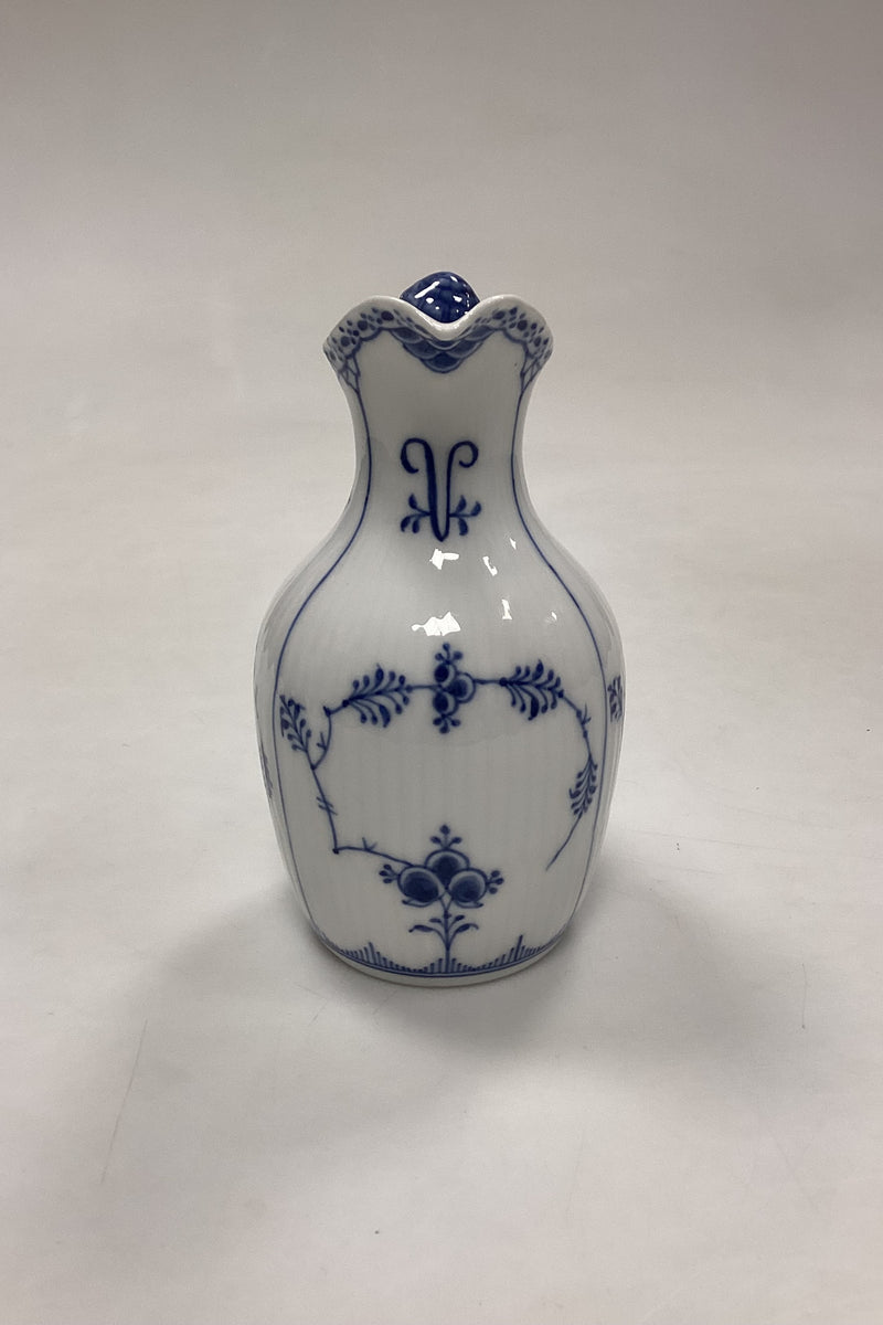 Royal Copenhagen Blue Fluted Full Lace Wine Vinegar Flask No. 1180