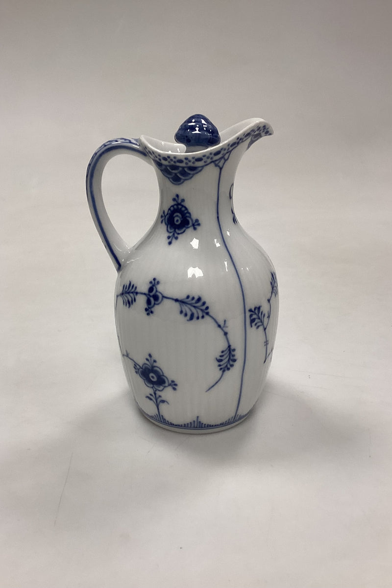 Royal Copenhagen Blue Fluted Full Lace Wine Vinegar Flask No. 1180