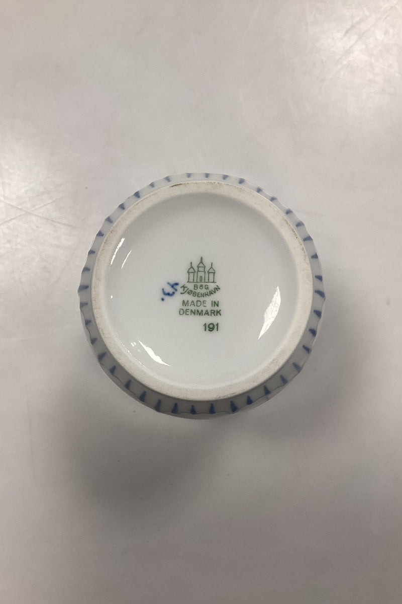 Bing og Grøndahl Blåmalet Musselmalet Riflet Vase