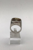 Hans Hansen Sterling Sølv Ring Forgyldt Top