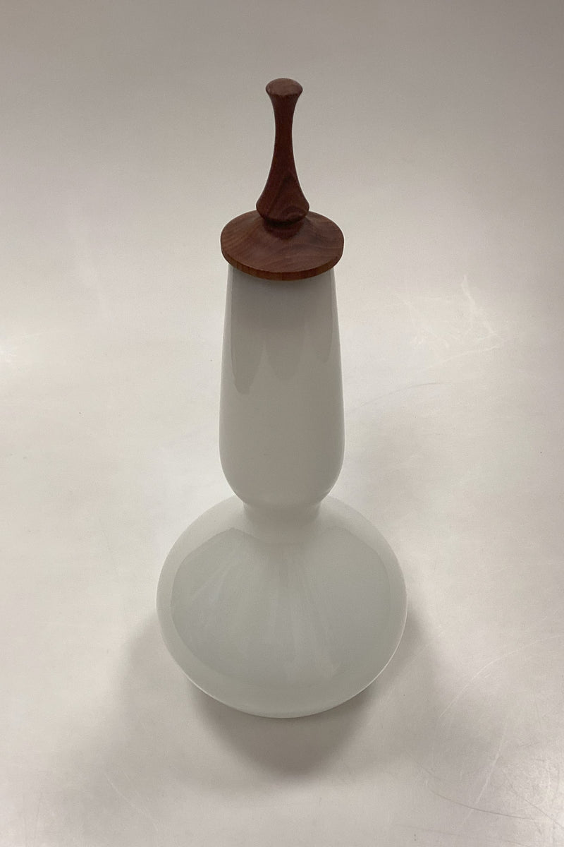 Kastrup Glassworks Opaline Decanter with Lid