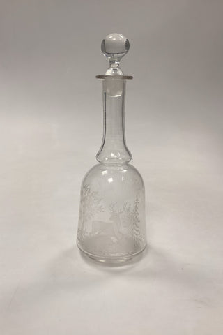 Hjorteglas Karafel fra Kastrup Glasværk