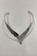 Modern Open Neck Ring in Sterling Silver