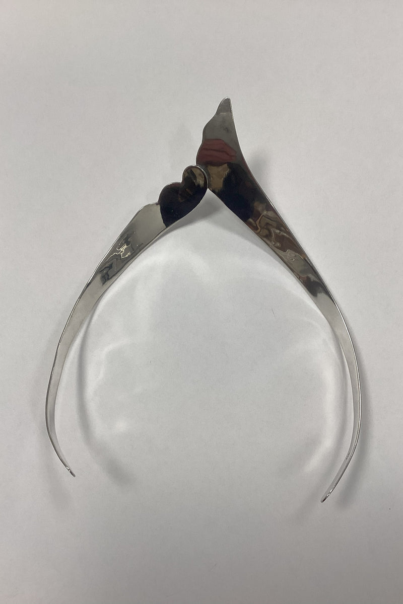 Modern Open Neck Ring in Sterling Silver