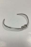 Moderne Åben Halsring i umærket sølv