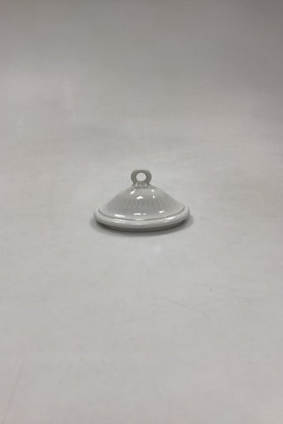Royal Copenhagen Hvid Vifte Låg til Sukkerskål No. 11561