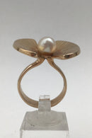 Bent Gabrielsen 14K Guld Ring m Perle