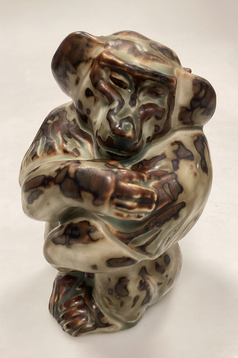 Royal Copenhagen Stentøjsfigur af Abe/Bavian No. 20216