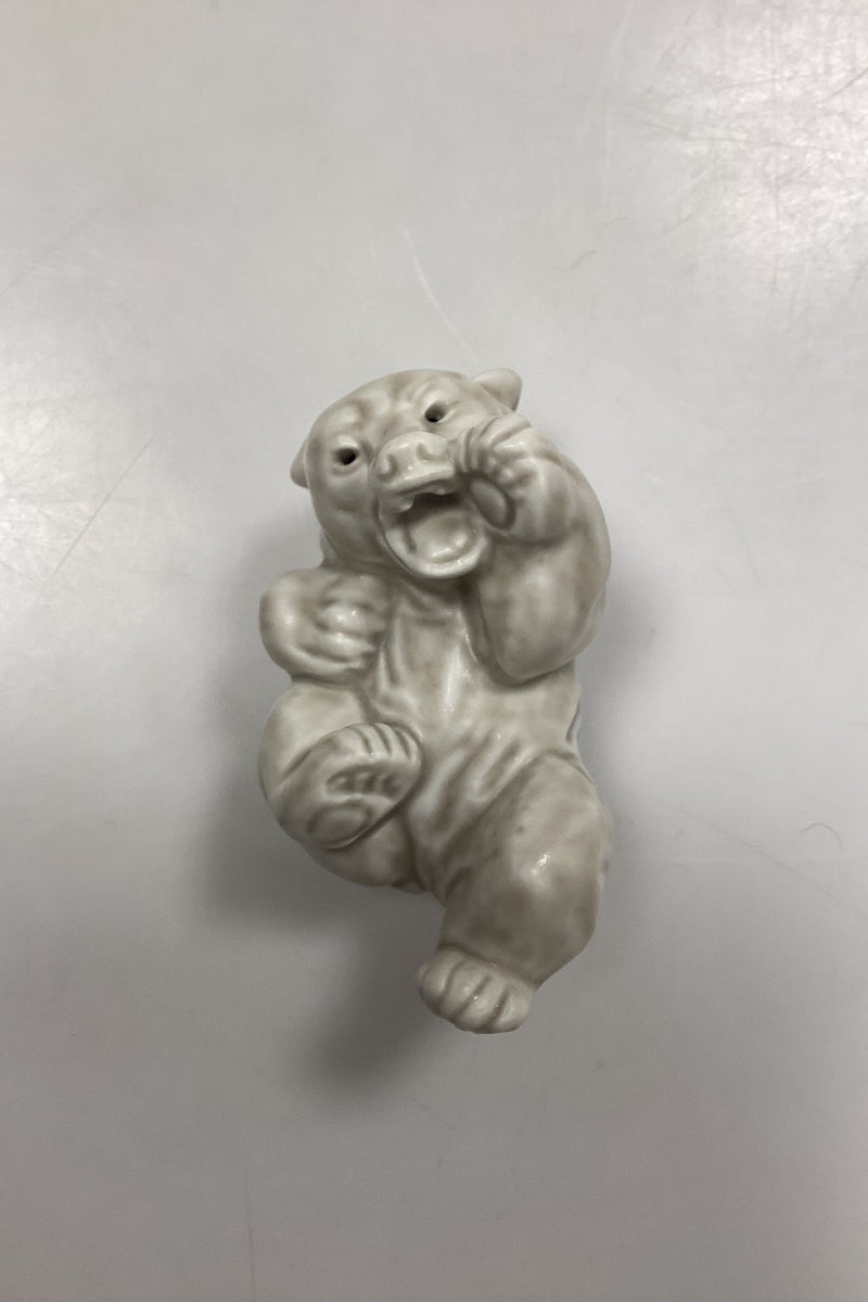 Royal Copenhagen Stentøjsfigur Hvid Bjørneunge No. 21432