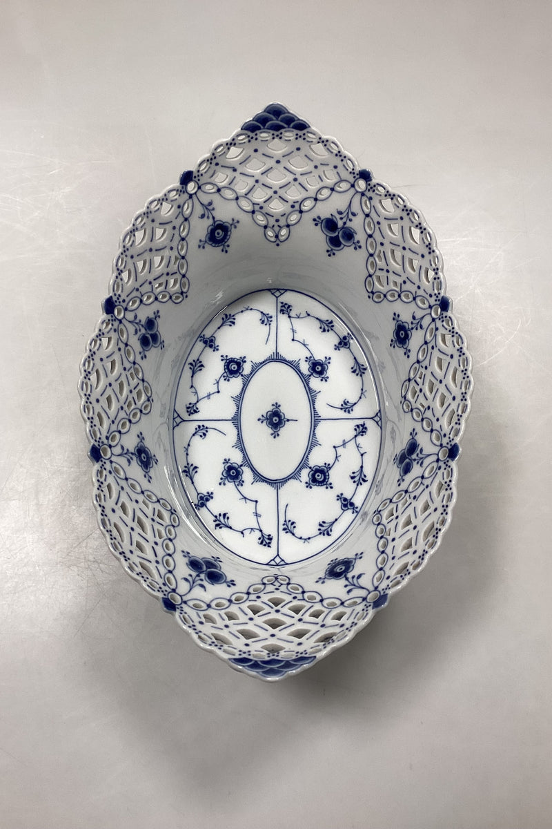 Royal Copenhagen Musselmalet Helblonde Frugtkurv/Oval Skål No. 1059