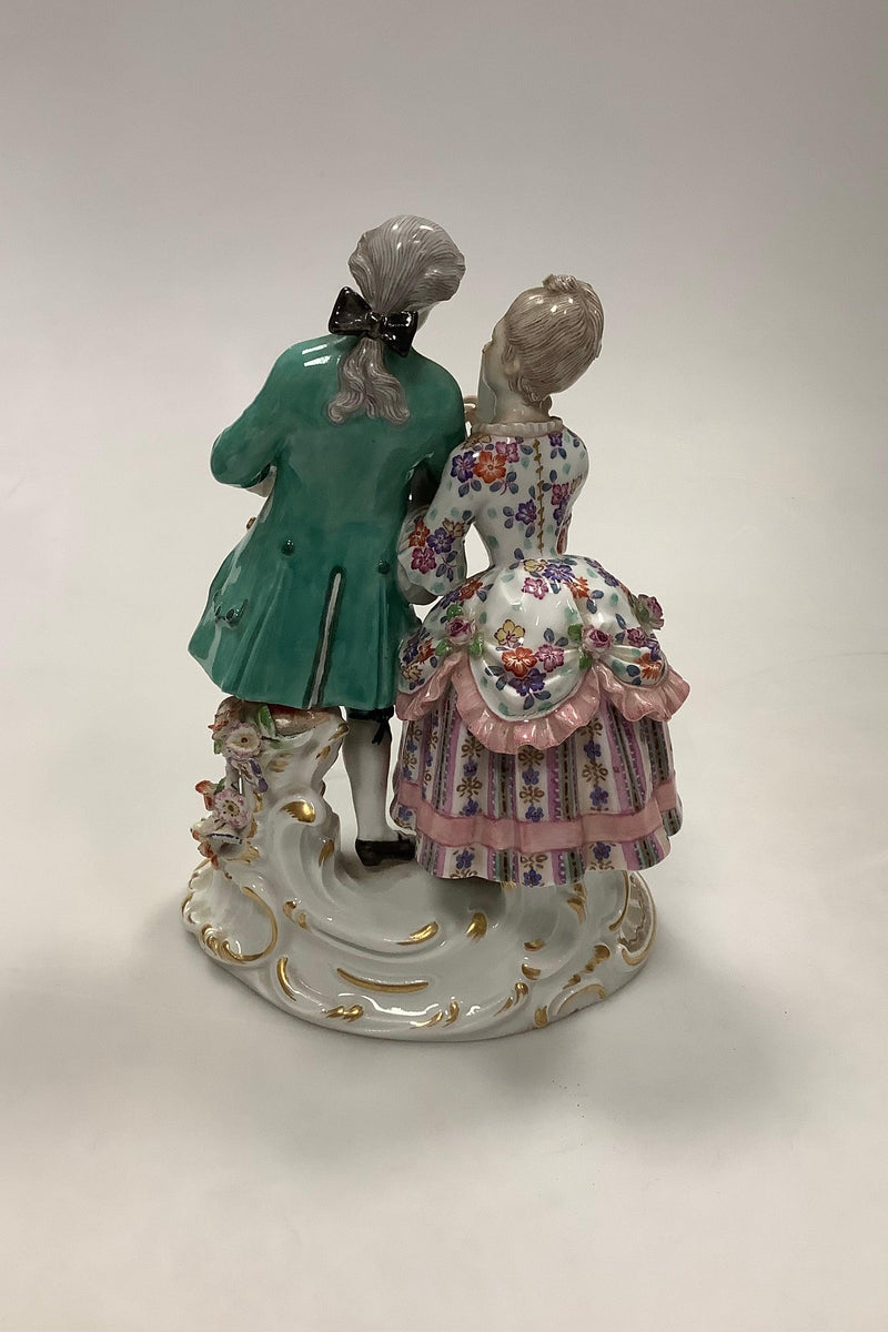 Meissen Figur Par i Rococo tøj August Ringler Model O 158 - Danam Antik