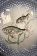 Bing og Grøndahl Blå Tone Fisketallerken Motiv 12 Brasen No. 716 - SKÅRET/SLIDT