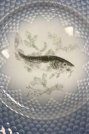 Bing og Grøndahl Blå Tone Fisketallerken Motiv 6 Torsk No. 716 - SKÅRET/SLIDT