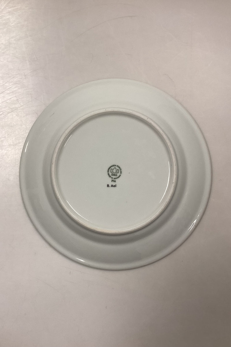 Bing og Grøndahl Blå Tone Fisketallerken Motiv 8 Aal No. 716 - SKÅRET/SLIDT