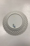 Royal Copenhagen Musselmalet Helblonde med gennembrudt kant Flad Tallerken No. 1/1098