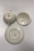 Bing og Grøndahl Elegance Creme Bouillonkop med Låg og Underkop No. 247
