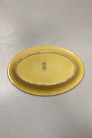 Royal Copenhagen Ursula oval Tallerken i Gul No. 621