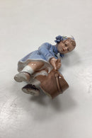Dahl Jensen Figur af Pige med Skovl og Spand No. 1151