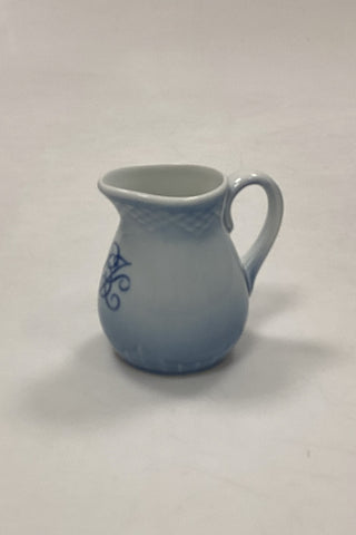Bing and Grondahl Blue Traditional Hotel with Logo Small Cream Jug No. 801