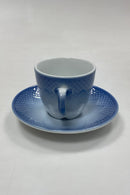 Bing og Grøndahl Blå Tone Hotel med Logo Kaffe-og underkop No. 744