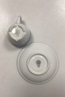 Bing og Grøndahl Blå Tone Hotel med Logo Kaffe-og underkop No. 744