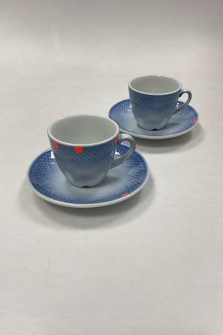 Bing and Grondahl Blue Traditonal Hotel Coffee and Saucer No. 744 - CUT