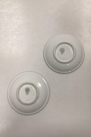 Bing og Grøndahl Blå Tone Hotel med Logo Kaffe-og underkop No. 744 - SKÅRET