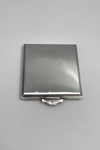 Georg Jensen Sterling Sølv Pudderdåse No. 226D Pyramide