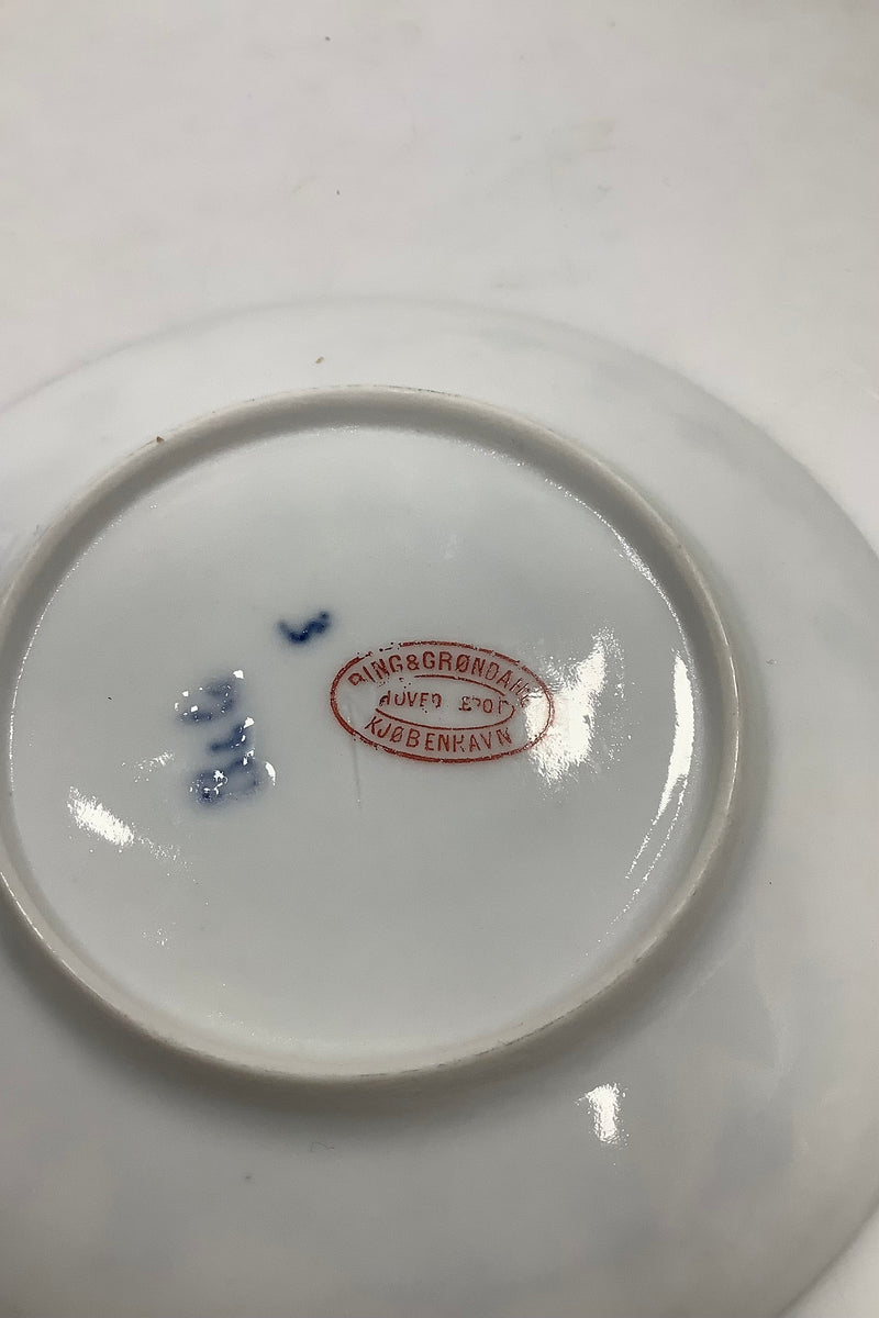 Bing and Grondahl Blue Fluted Plain / Blue Traditional Teacup with Main Depot mark