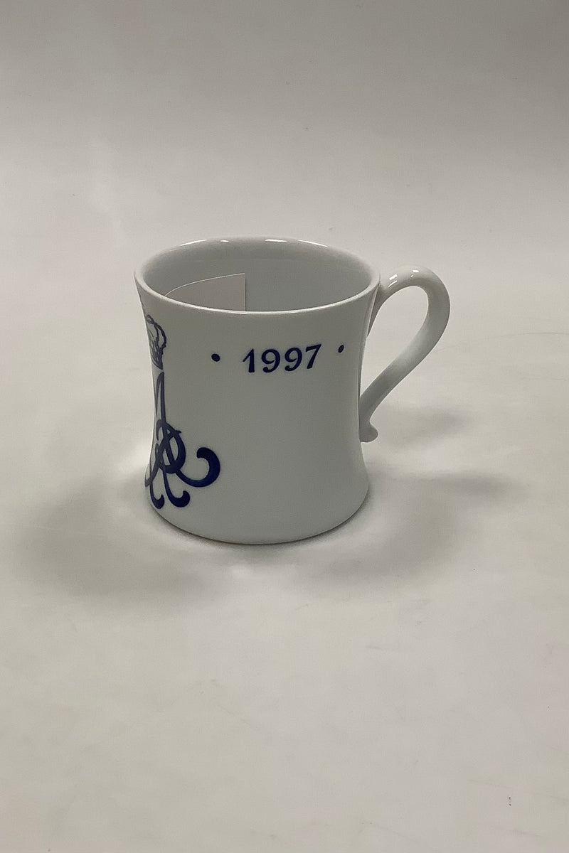 Royal Copenhagen Commemorative Mug for Queen Margrethe's 25 years reign anniversary 1972 - 1997