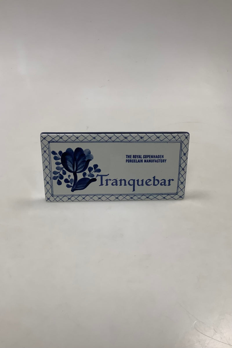 皇家哥本哈根 Faience Tranquebar 经销商标志