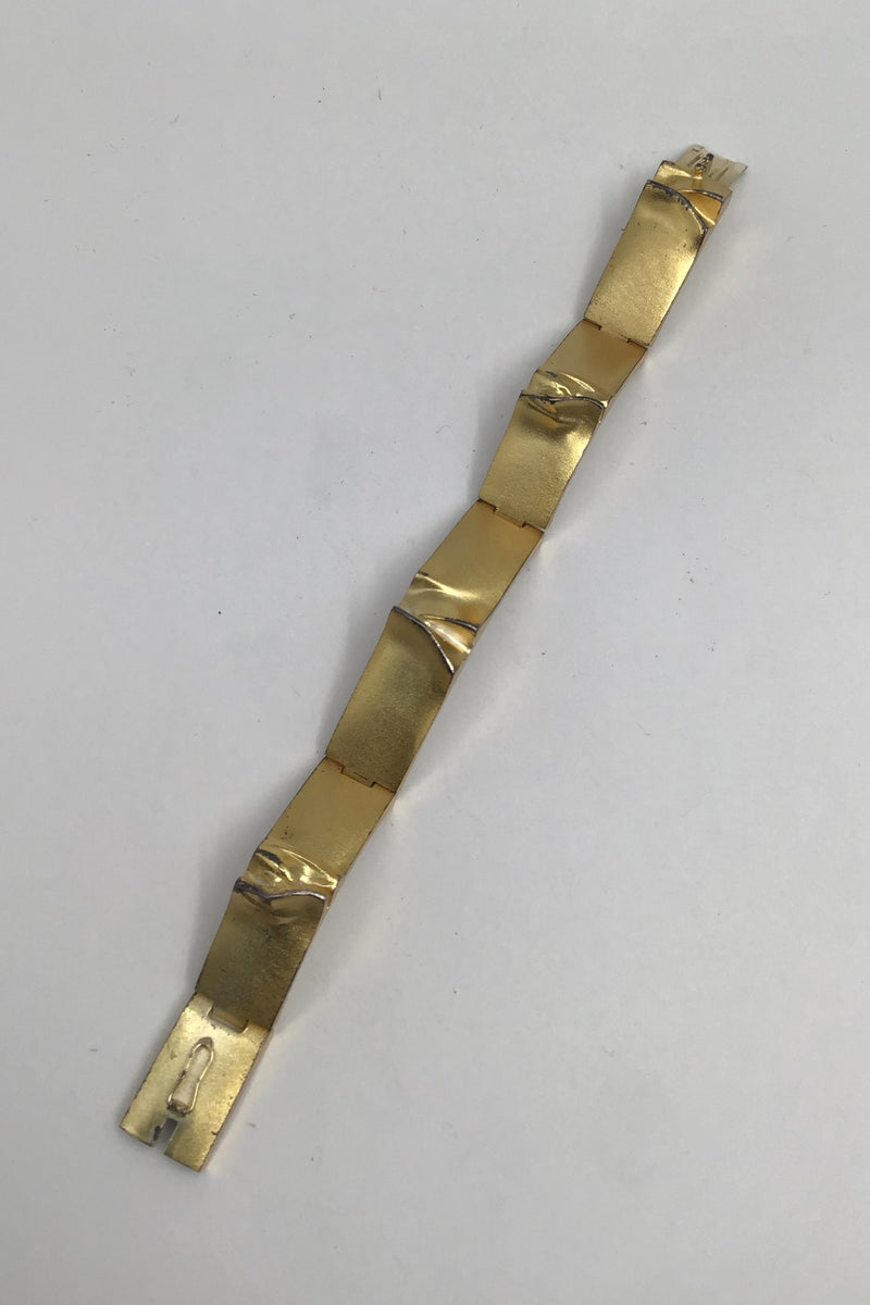 Lapponia Forgyldt Sterling Sølv Armlænke Ceres Björn Weckström