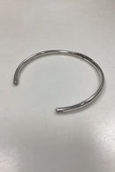 Modern Open Neck Ring in unmarked silver