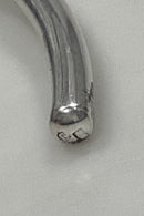 Modern Open Neck Ring in unmarked silver
